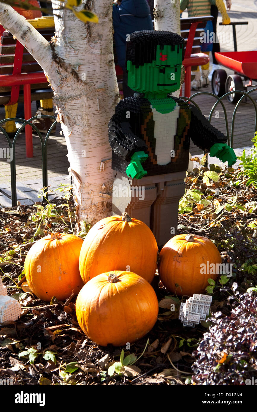Halloween pumpkins at Legoland theme park, Windsor, England, United