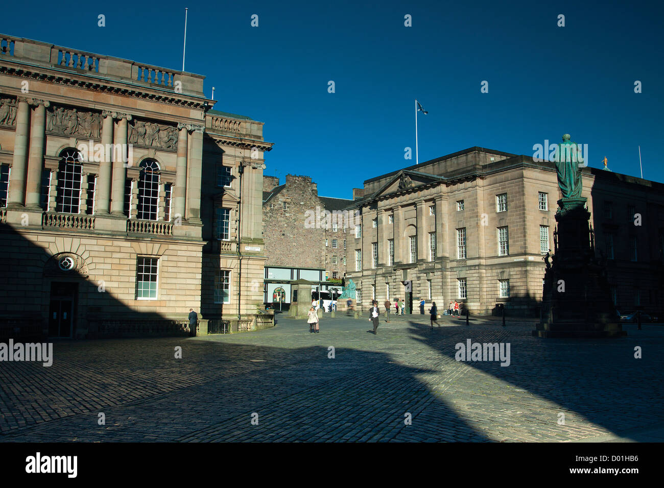 West Parliament Square, The Royal Mile, Edinburgh Stock Photo