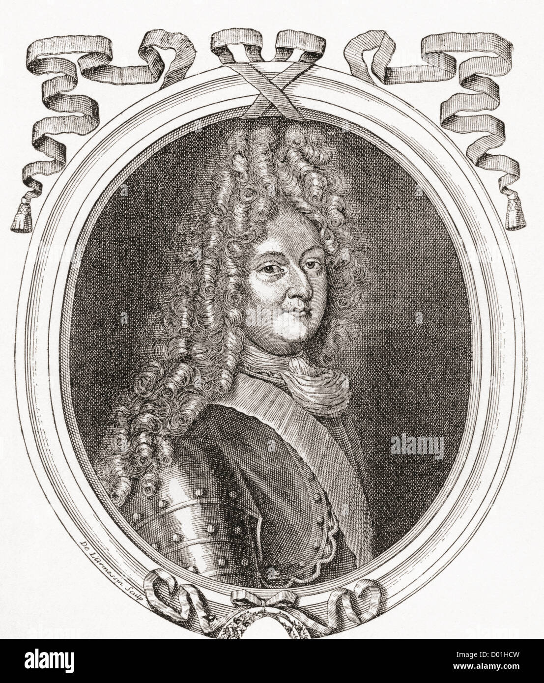 Louis of France, Grand Dauphin, 1661 –1711. Eldest son and heir apparent of Louis XIV, King of France. Stock Photo