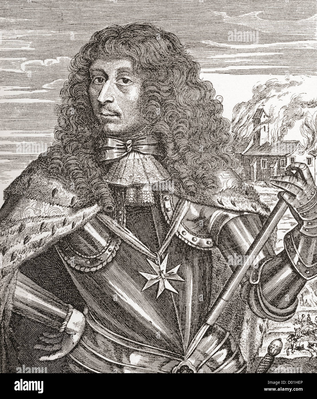 Louis de Bourbon, Prince of Condé aka le Grand Condé, 1621 –1686. French general. Stock Photo