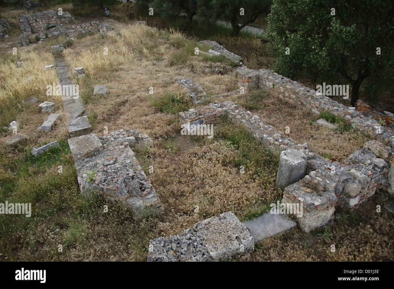 Greece. Sparta. Byzantine church of Christ the Saviour. 10th -11th centuries. Stock Photo