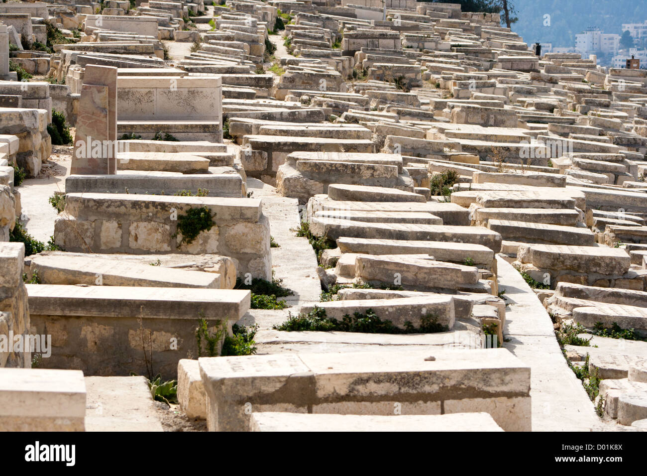 Jewish graves on the Mount of Olives in Jerusalem Stock Photo Alamy