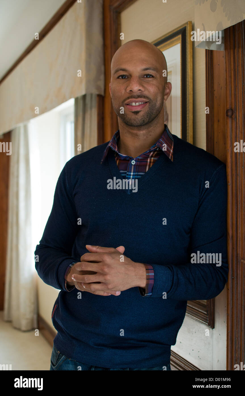Portrait of rapper and actor Common Stock Photo