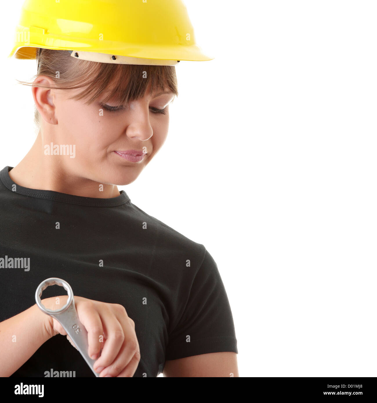Young woman builder Stock Photo - Alamy