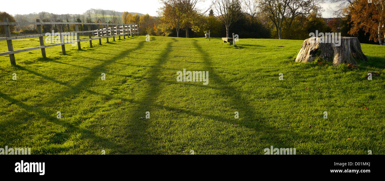 English common land in autumn (the fall), Calverton, Nottingham