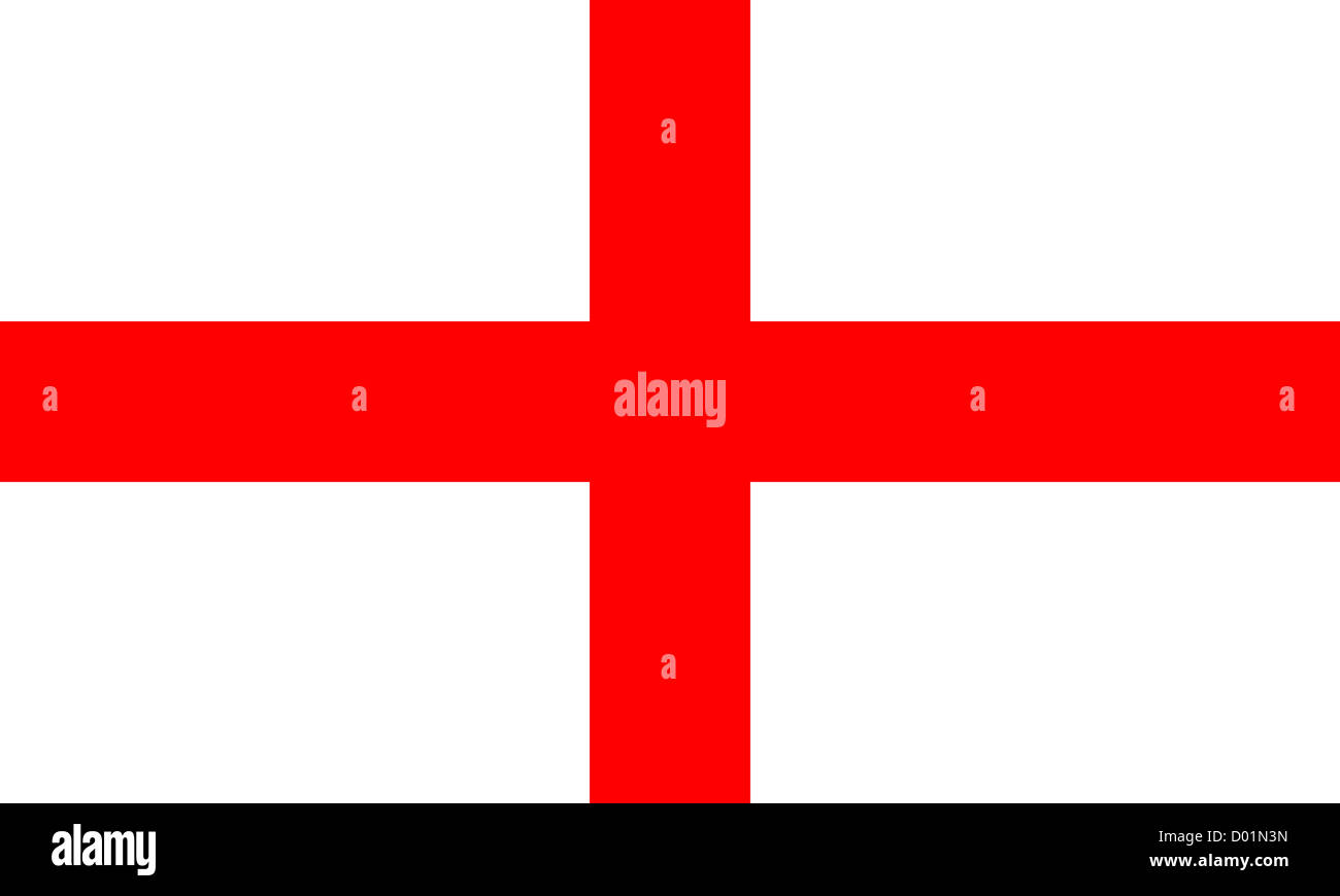 Flag of the Kingdom of England. Stock Photo