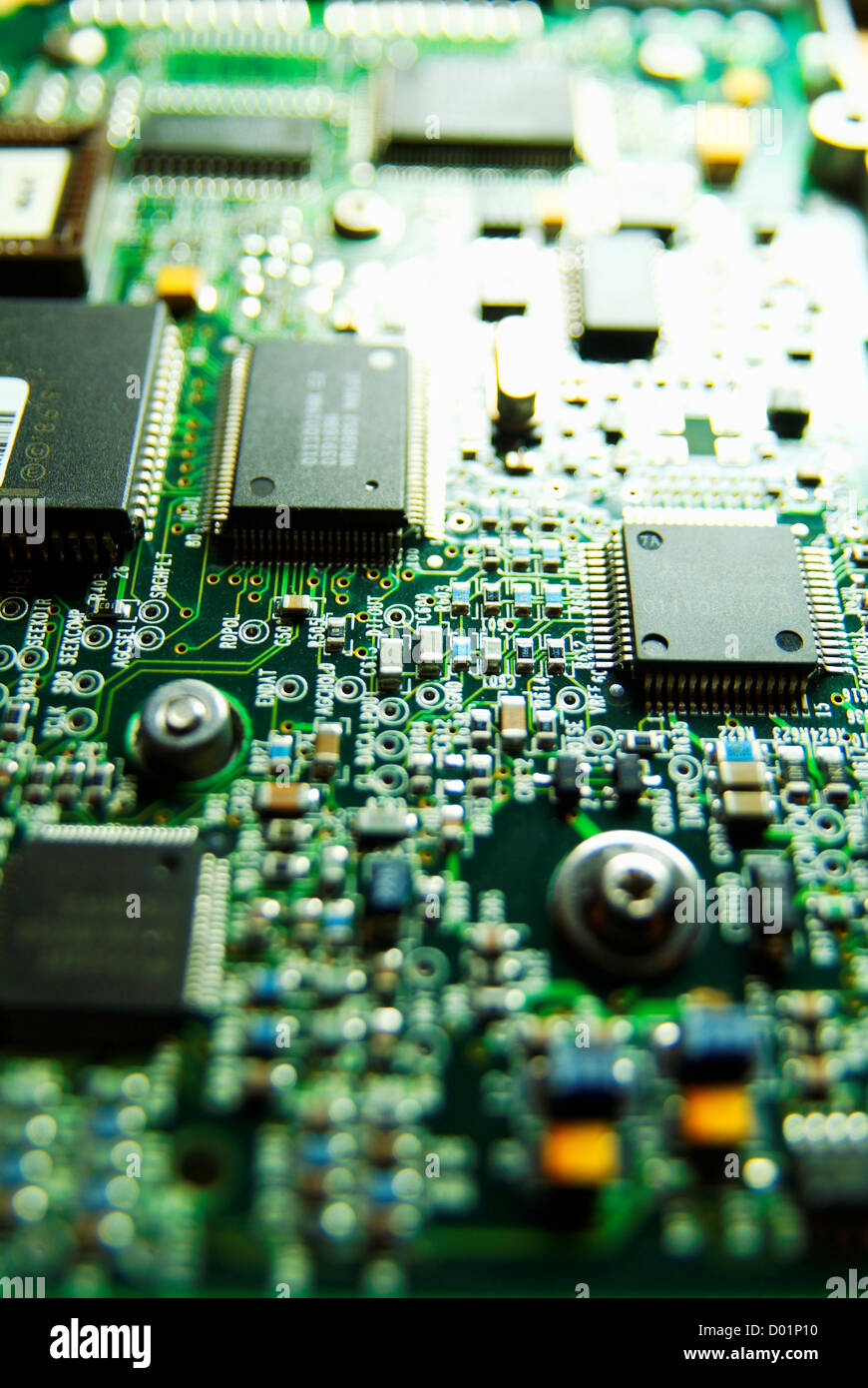 Electronics Industry, Component, Silicon, Macro, Stock Photo