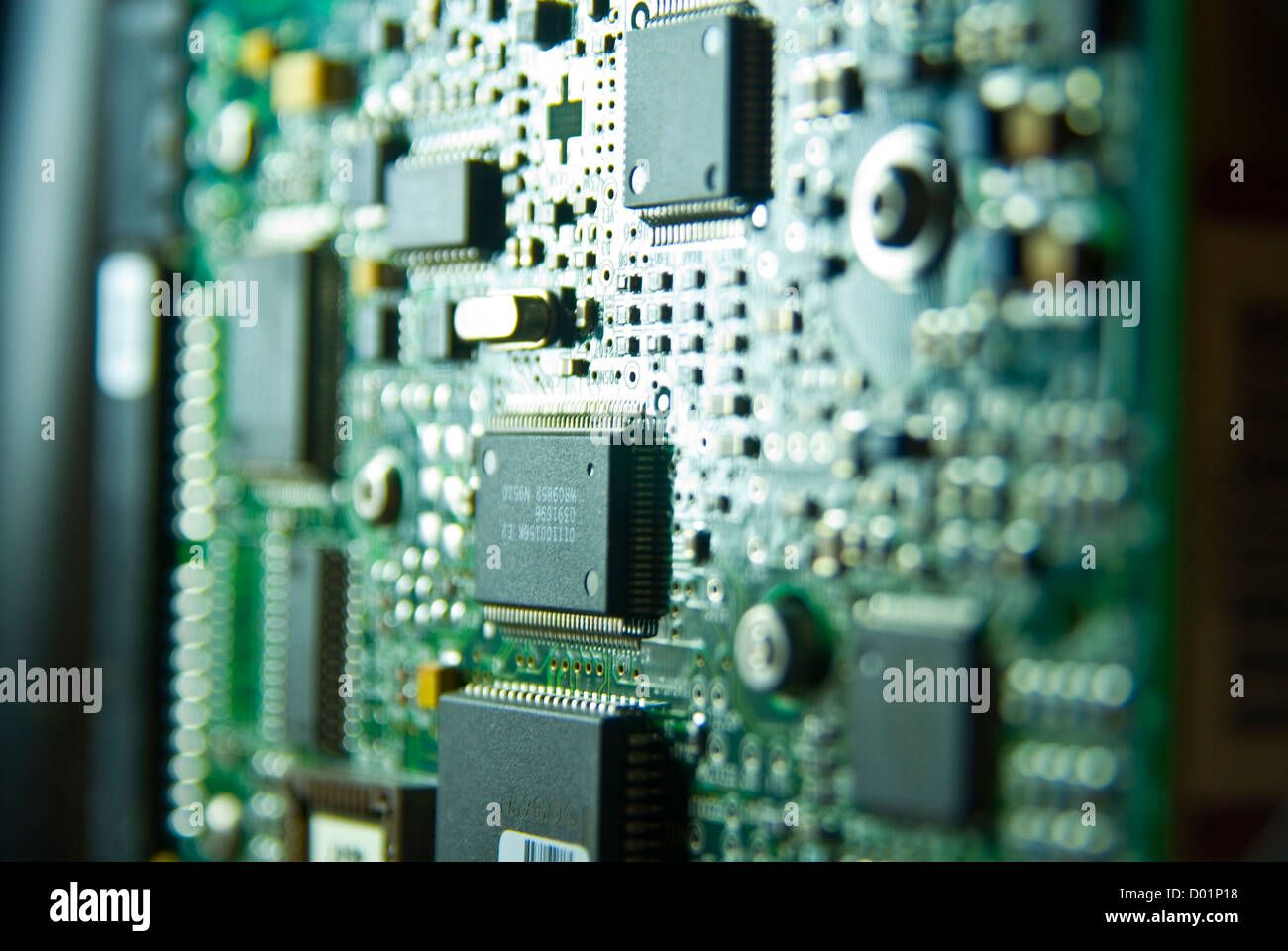 Electronics Industry, Component, Silicon, Macro, Stock Photo