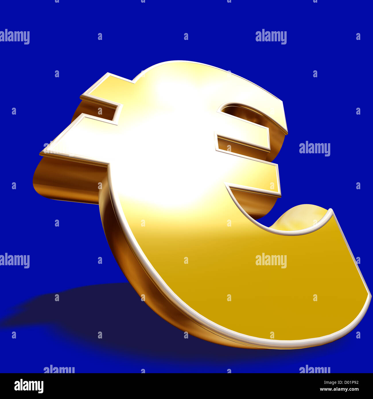 3D Euro Currency Stock Photo - Alamy