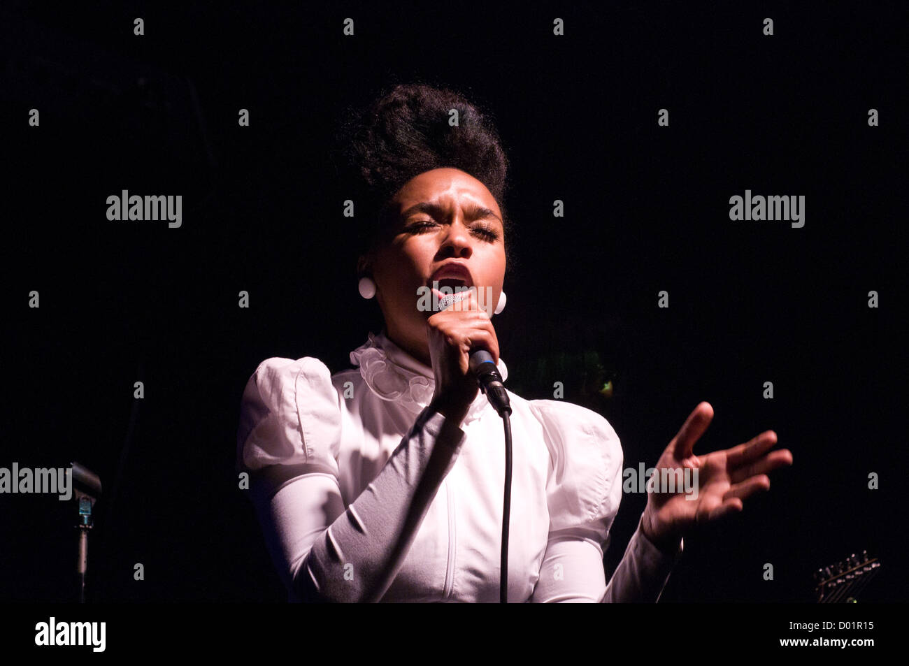 Janelle Monae performing at Schubas Tavern in Chicago, Illinois Stock