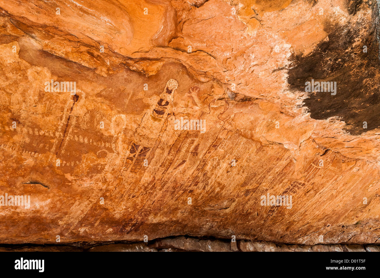 Gordon's Panel (Shaman's Gallery) Anasazi pictographs, Grand Canyon