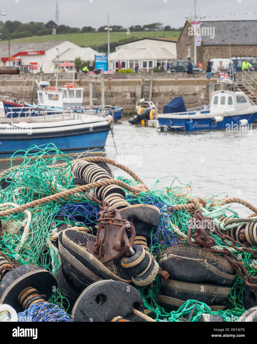 commercial fishing nets Stock Photo