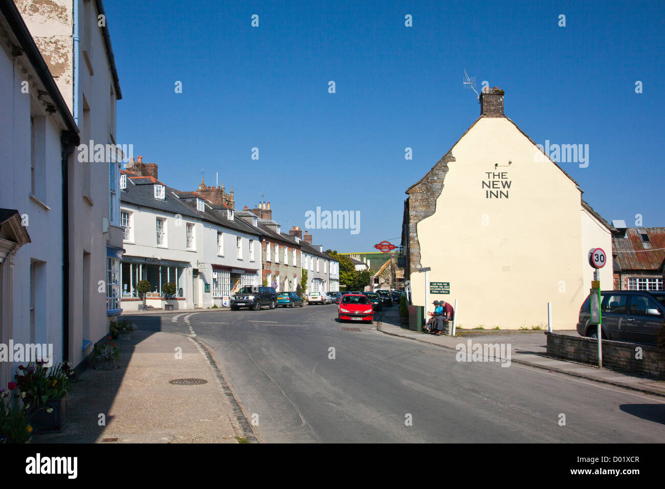 The New Inn in Cerne Abbas village, Dorset, England, UK Stock Photo