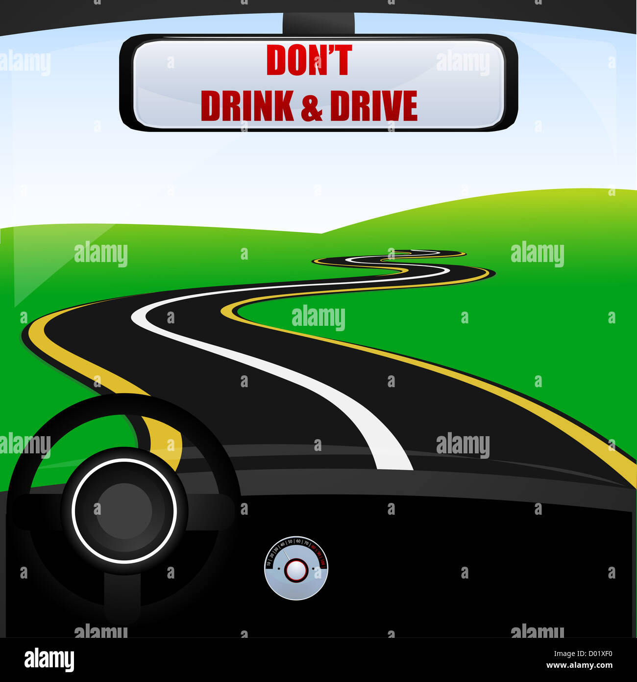 illustration of don't drink and drive Stock Photo - Alamy