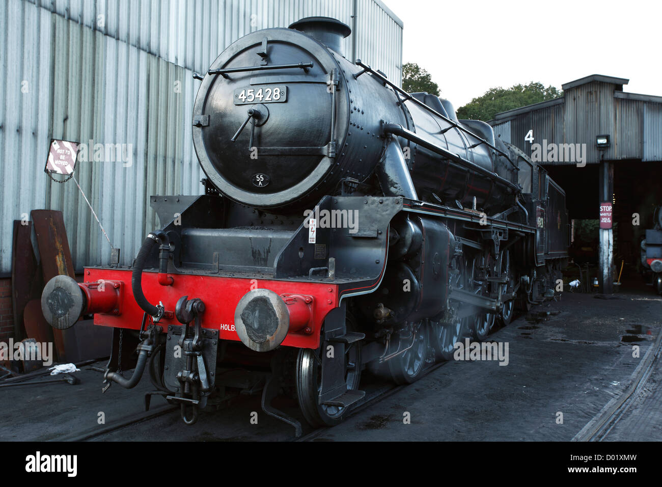 North York Moors Locomotive 45428 'Eric Treacy' Stock Photo