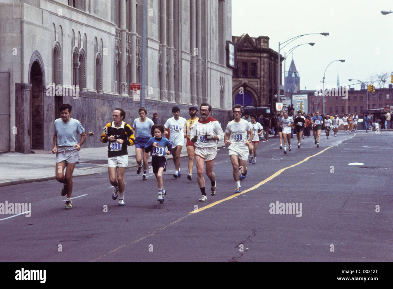 Runners competing in the 1976 New York City Marathon Stock Photo Alamy