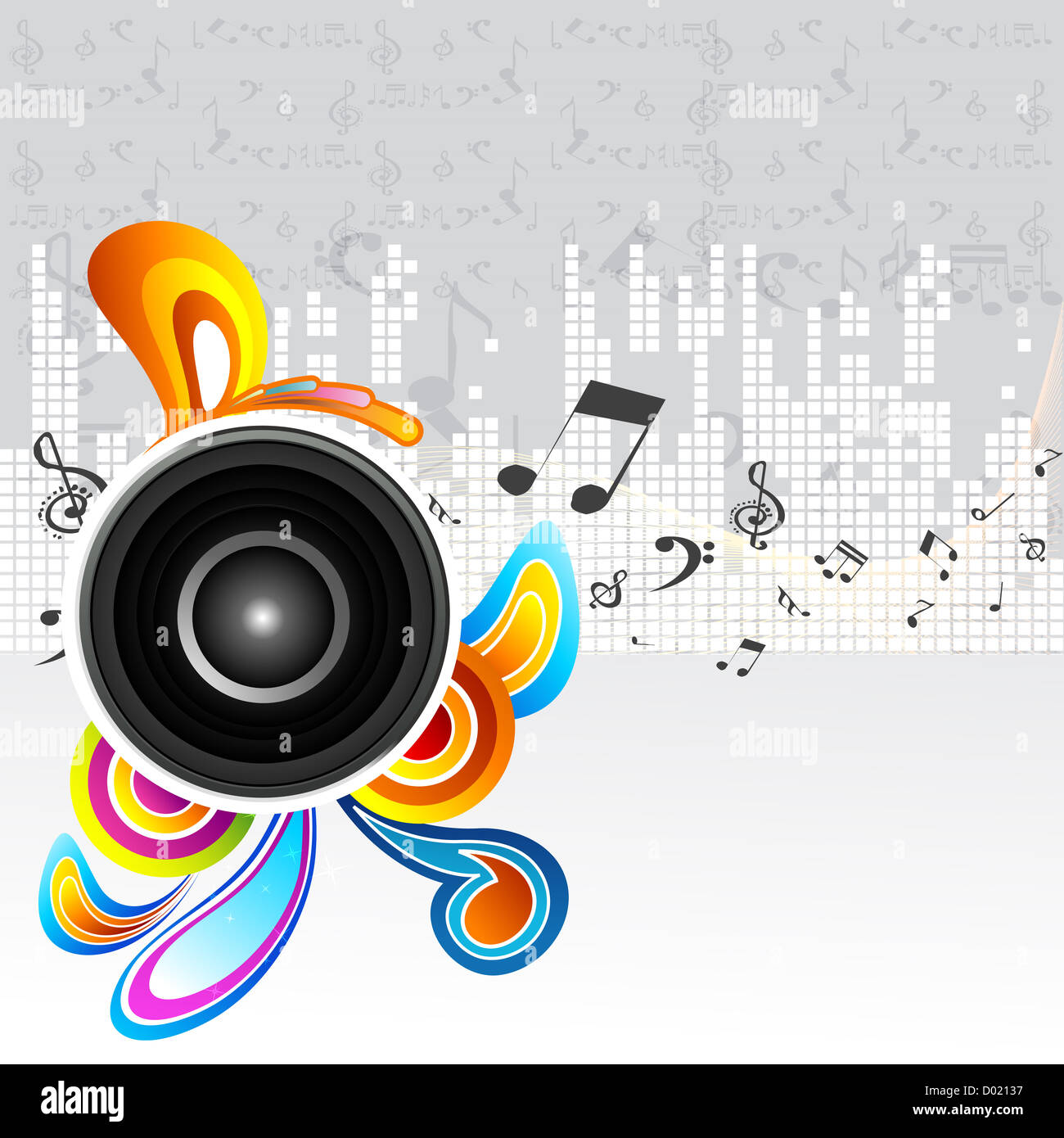 illustration of music card Stock Photo Alamy