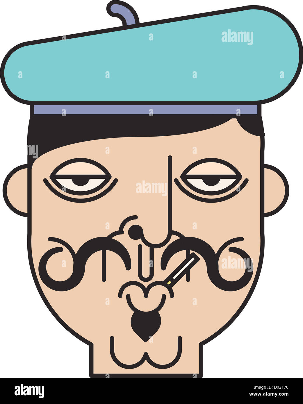 Man wearing beret hi-res stock photography and images - Alamy