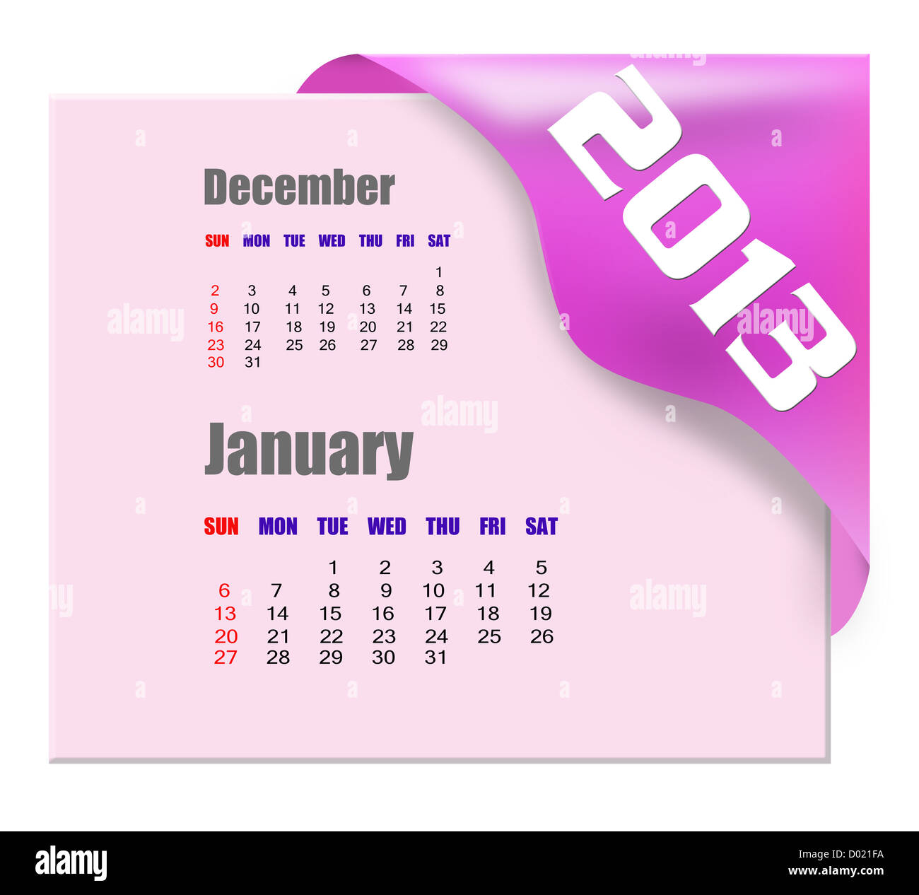 January to dec Cut Out Stock Images & Pictures - Alamy