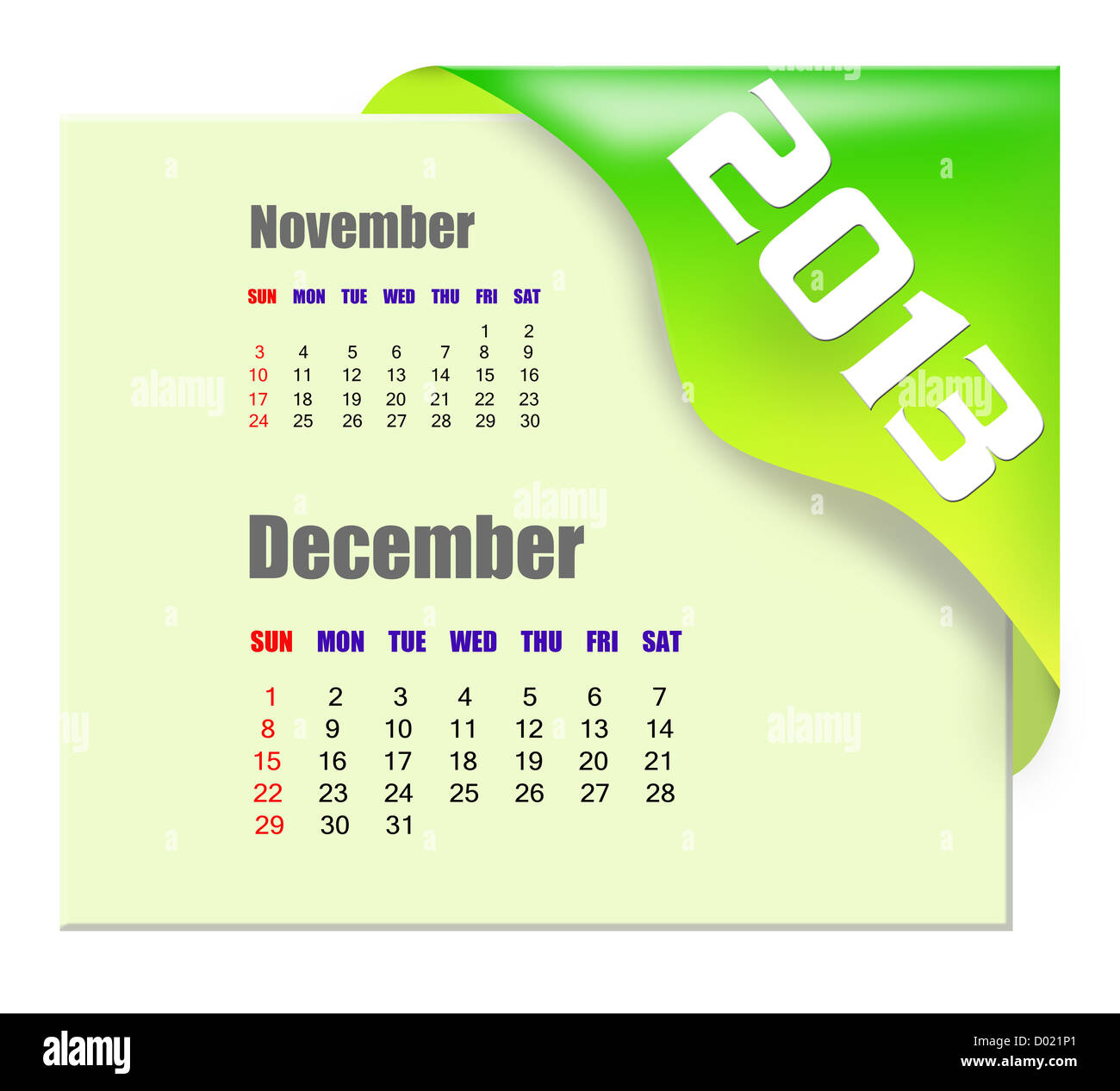 December calendar hi-res stock photography and images - Alamy