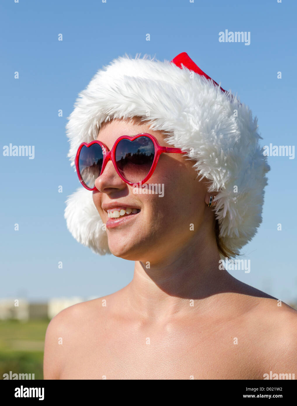 El Gouna] [red haired] sexy adult nude santa slim Stock Photo - Alamy