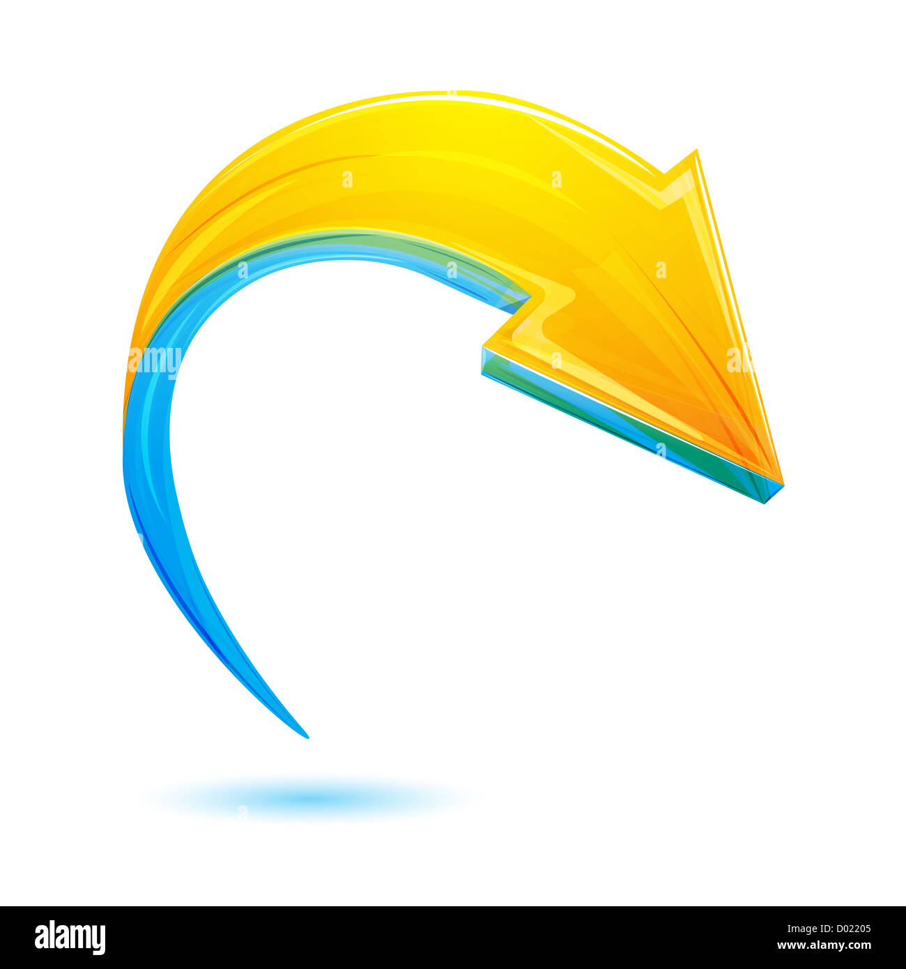 illustration of abstract vector arrow on white background Stock Photo ...