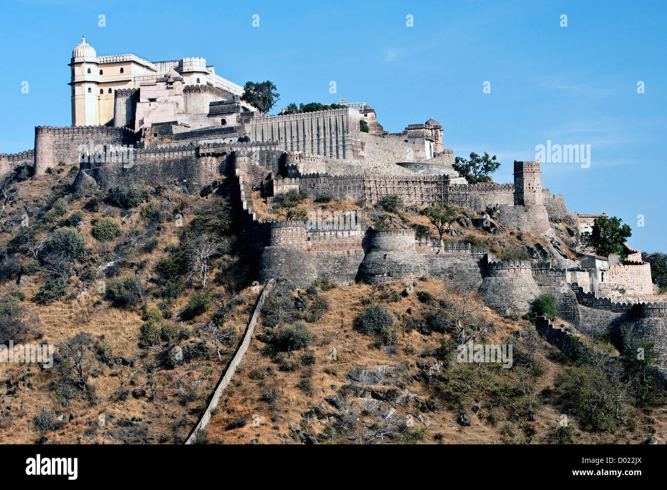 Kumbhalgarh fort near Ranakpur Rajasthan India Stock Photo