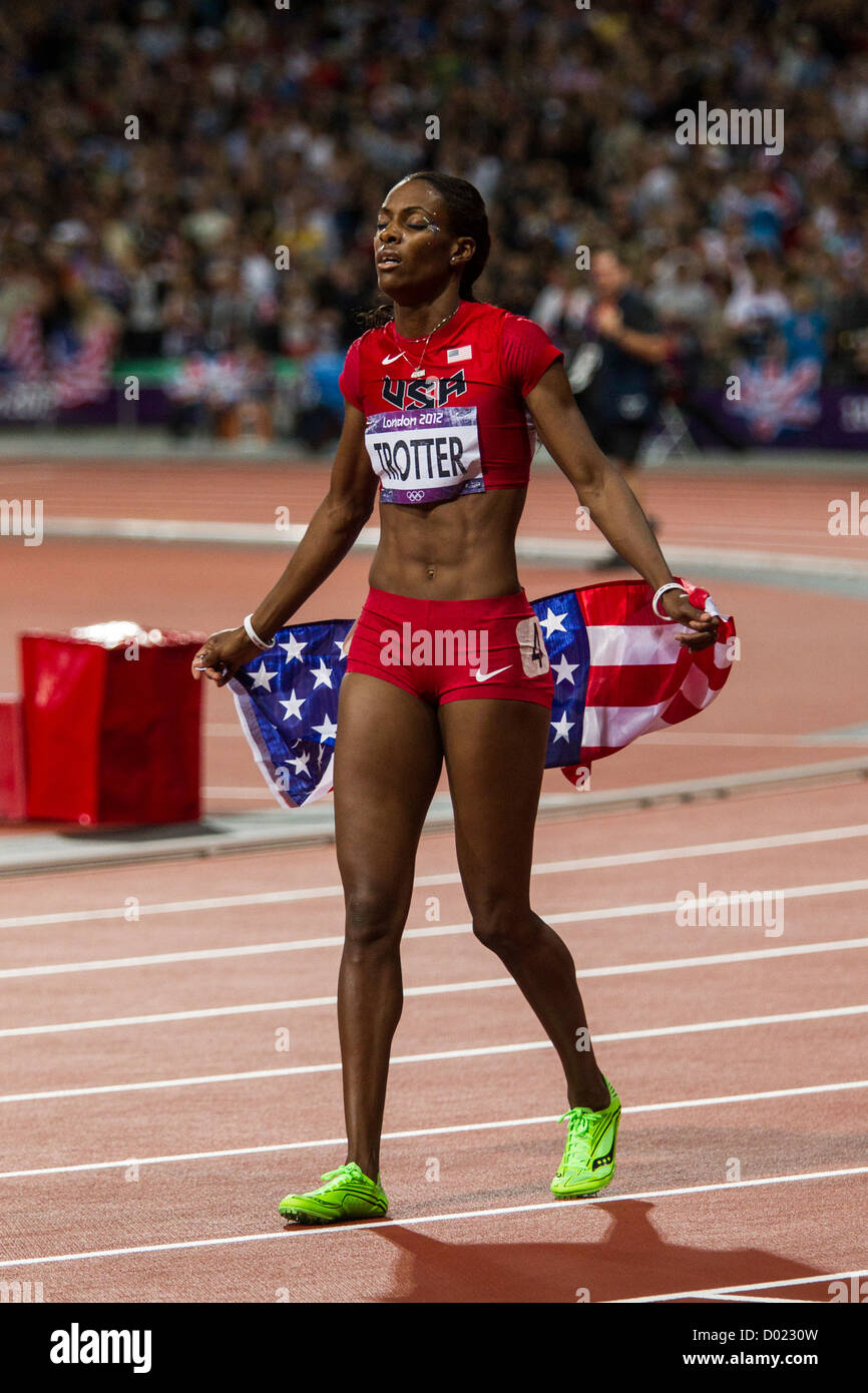 DeeDee Trotter (USA) bronze medal winner in the Women's 400m at