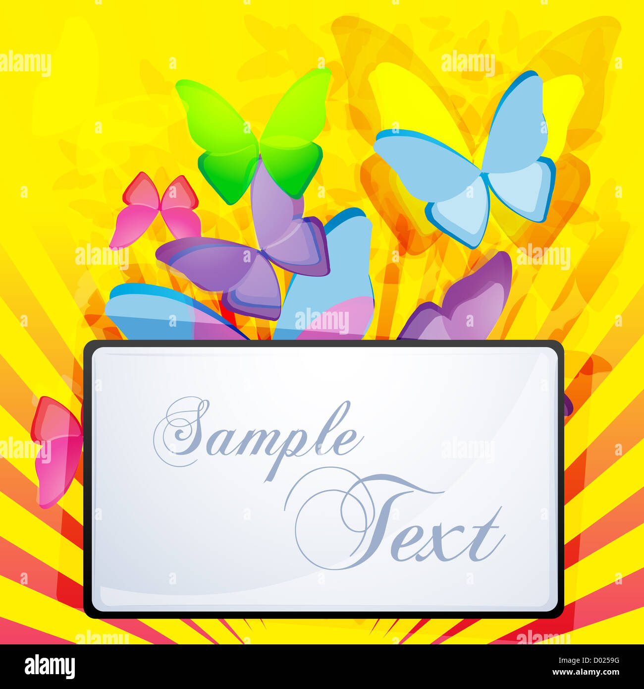 illustration of abstract background with butterfly Stock Photo - Alamy