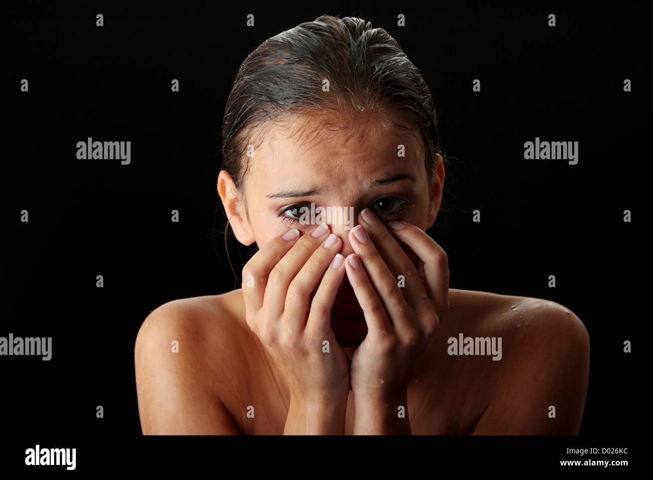 wet-teen-woman-stock-photo-alamy