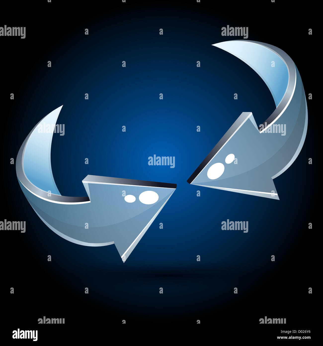 illustration of abstract vector arrows on white background Stock Photo ...
