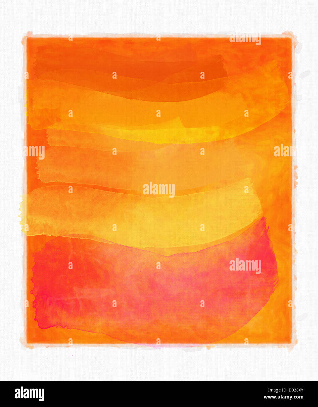 Abstract orange  watercolor background Stock Photo