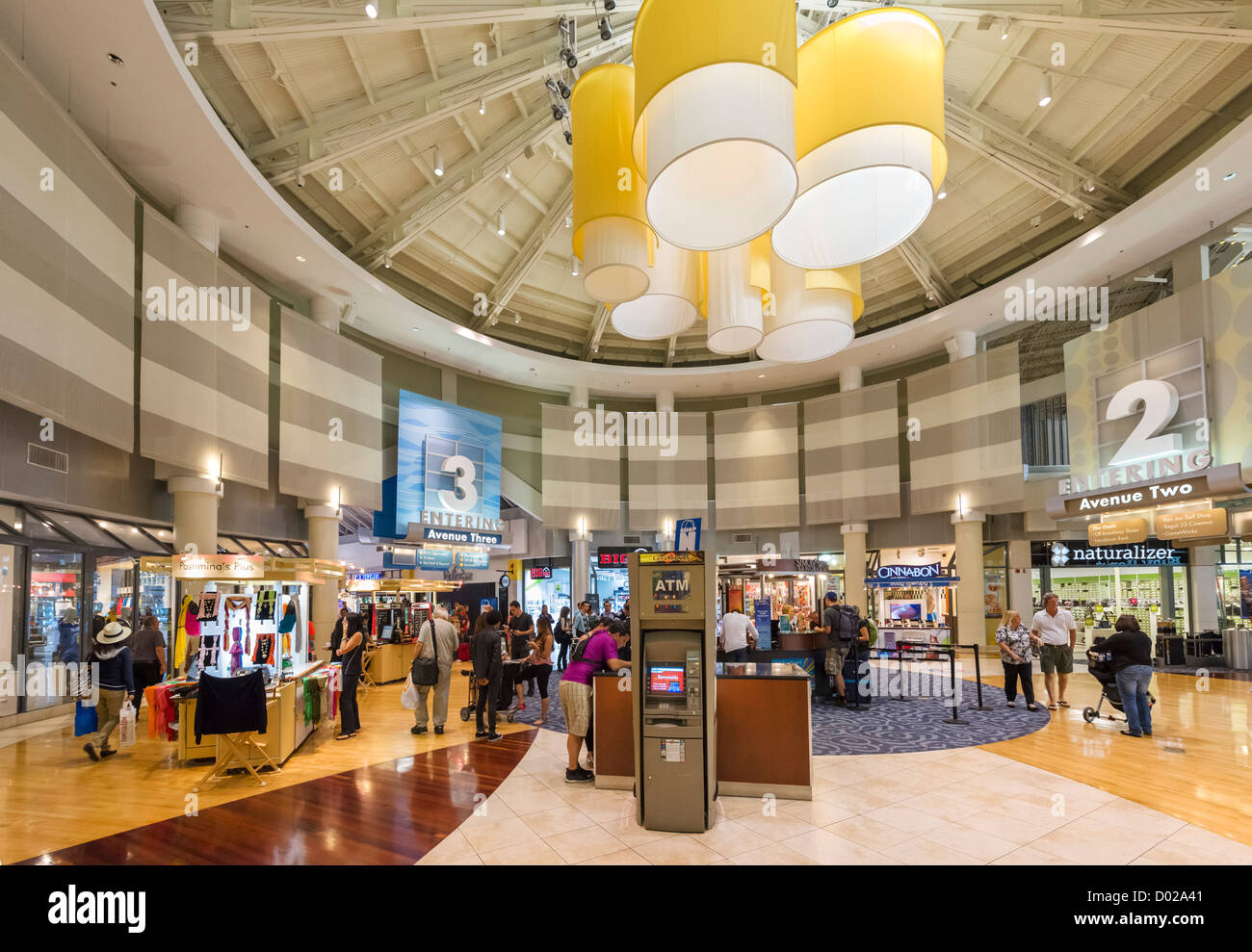 Interior of the Sawgrass Mills shopping mall (the 2nd largest in Florida), Sunrise, Broward County, Florida, USA Stock Photo