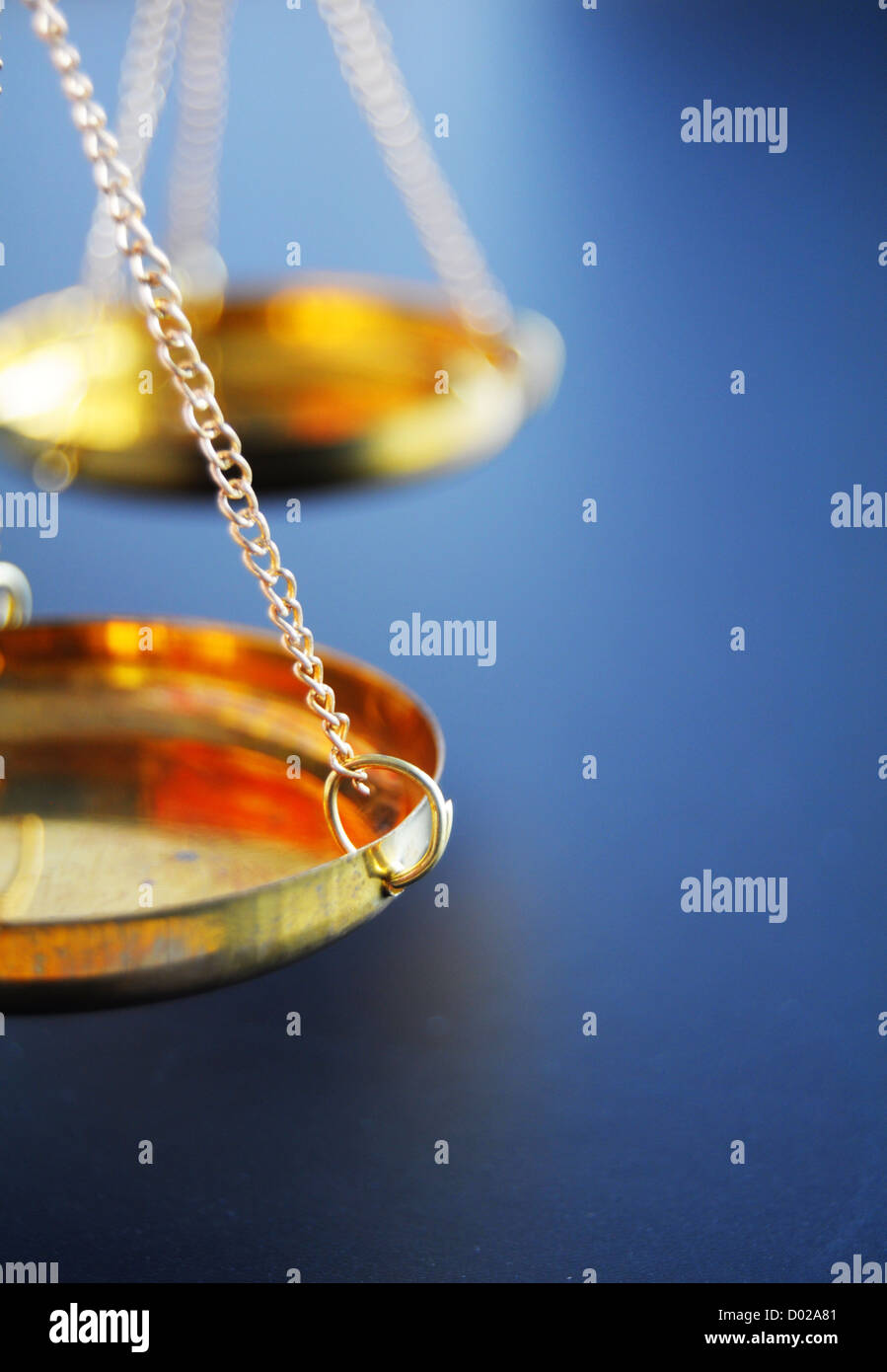 sclaes with copyspace showing law justice or court concept Stock Photo