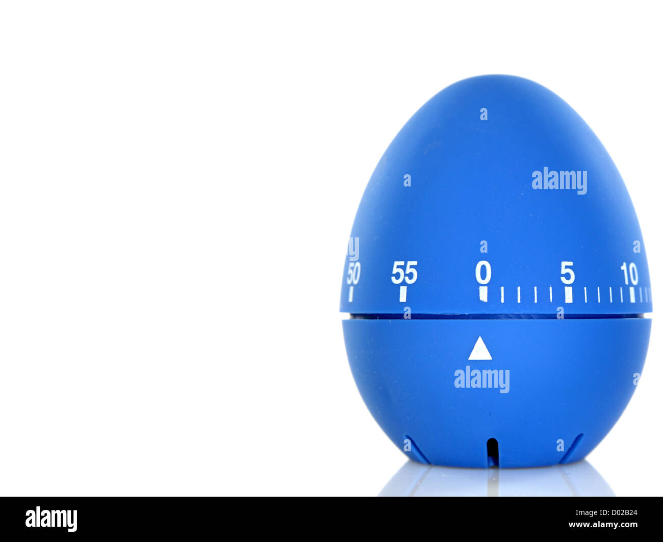 Blue egg timer Stock Photo