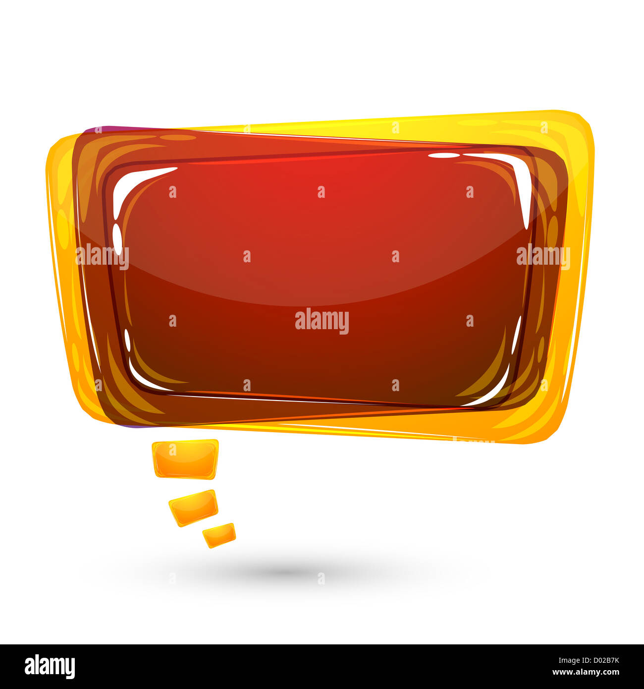 illustration of speech bubble on white background Stock Photo - Alamy