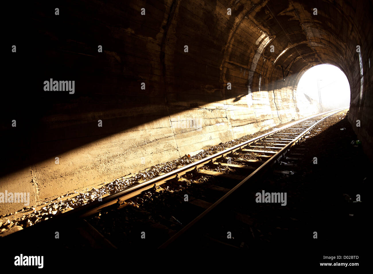 End of Tunnel Stock Photo Alamy