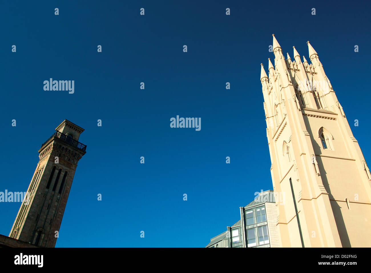 Trinity Tower and Park Parish Church, Park Circus, Glasgow Stock Photo