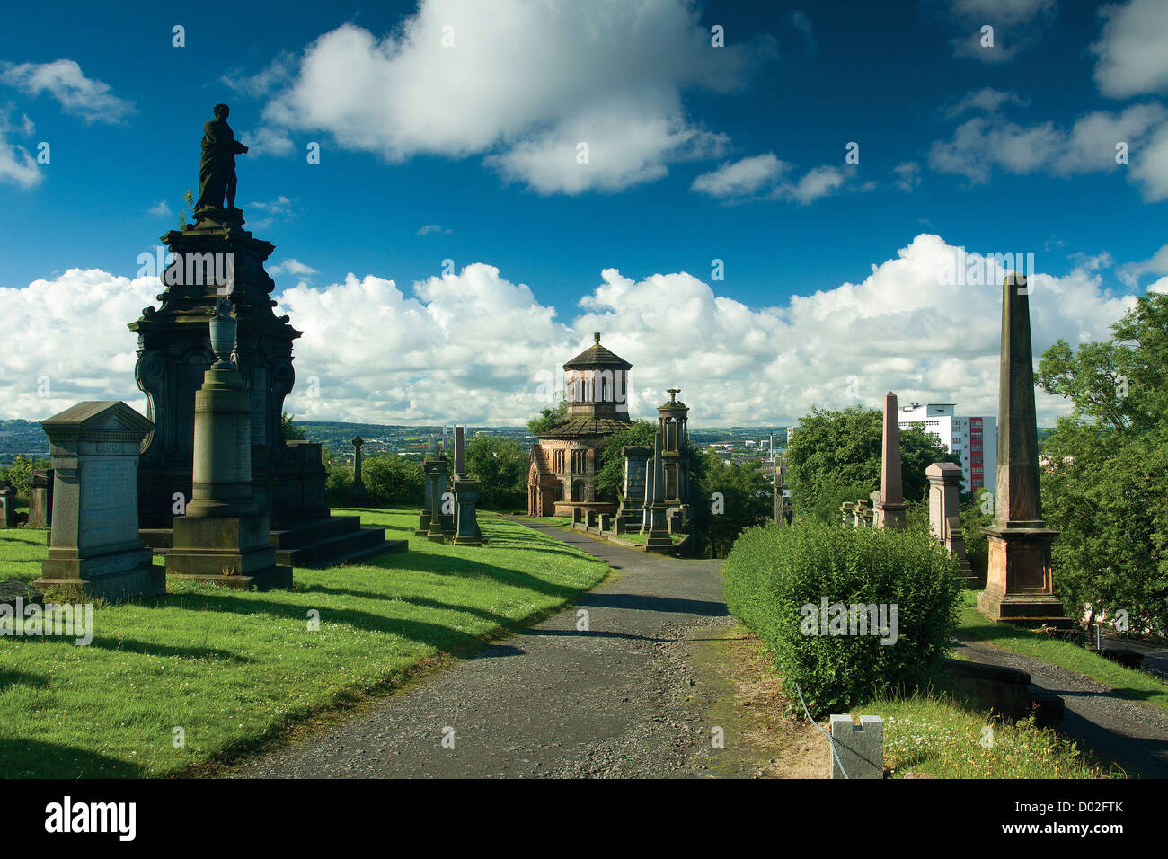 Glasgow Necropolis, Glasgow Stock Photo