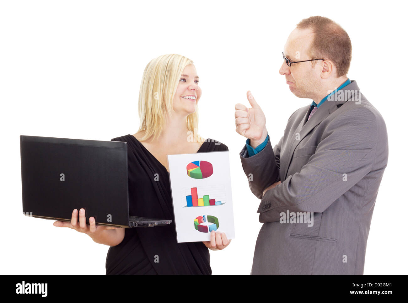 Two business people analysing some facts Stock Photo - Alamy