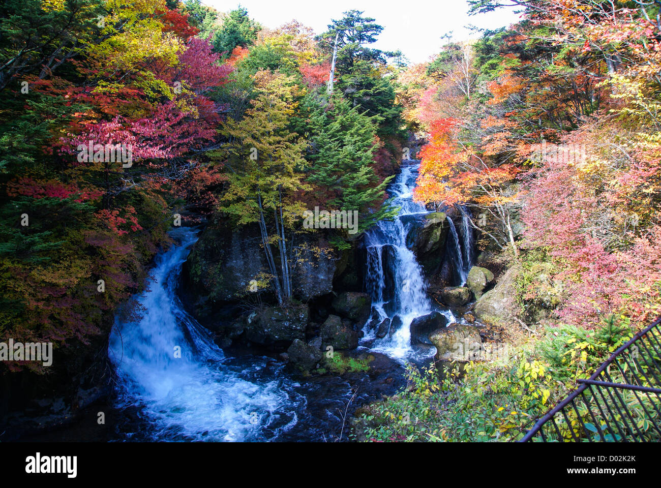 Japan, Tochigi, Nikko, National park waterfall Stock Photo