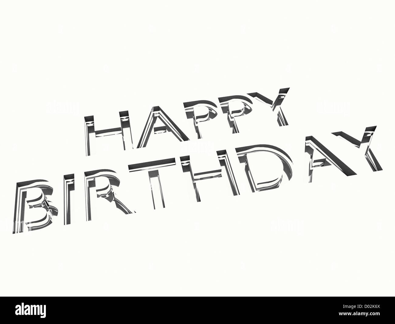 happy birthday message in engraving, for celebrations concepts or cards