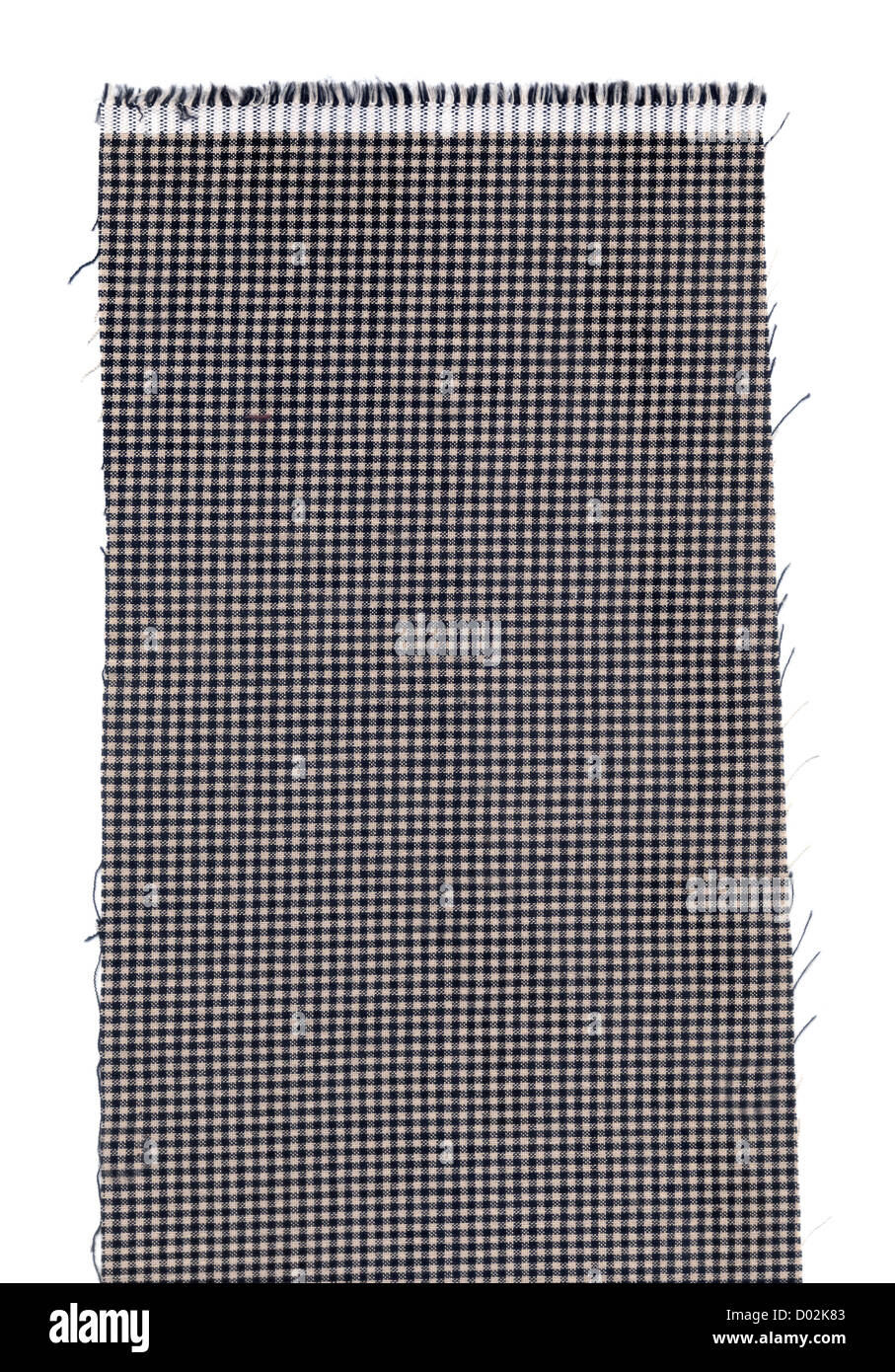 Black and white square fabric pattern on white background Stock Photo ...
