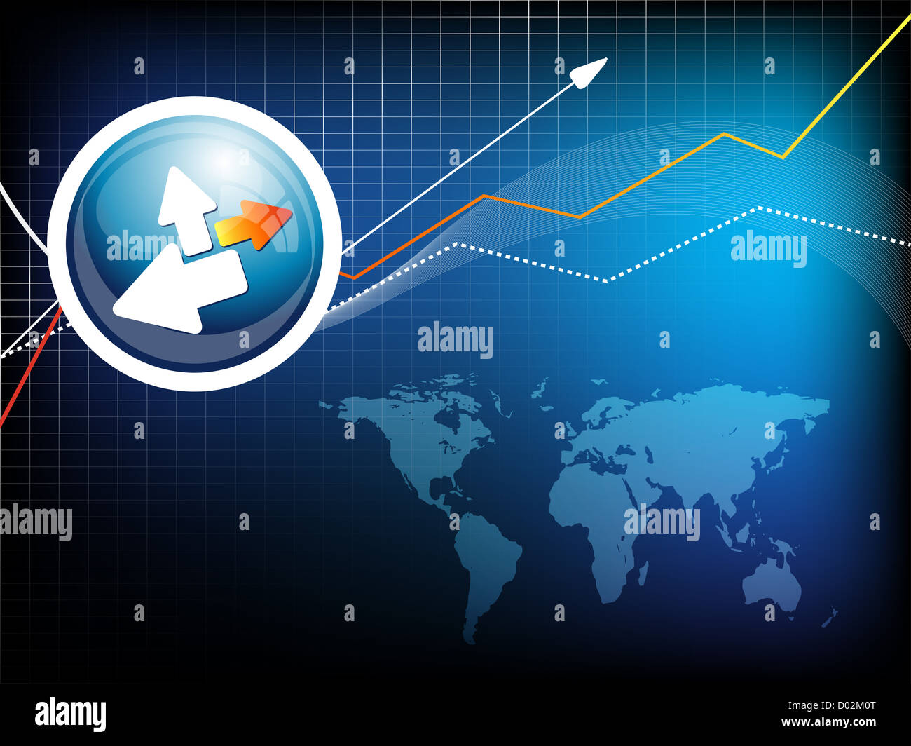 abstract blue background with map Stock Photo Alamy