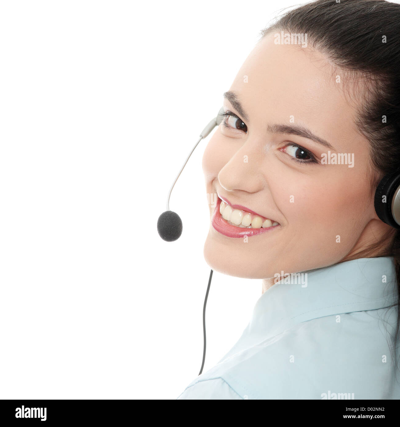 Call center woman Stock Photo - Alamy