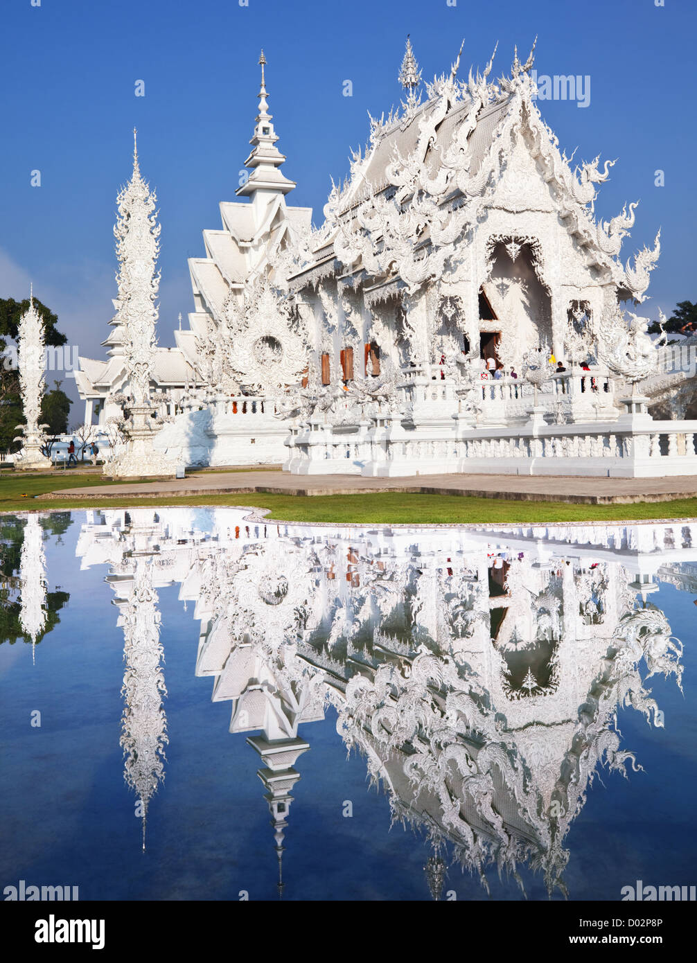 White temple in Chiang Rai province, Northern Thailand Stock Photo - Alamy