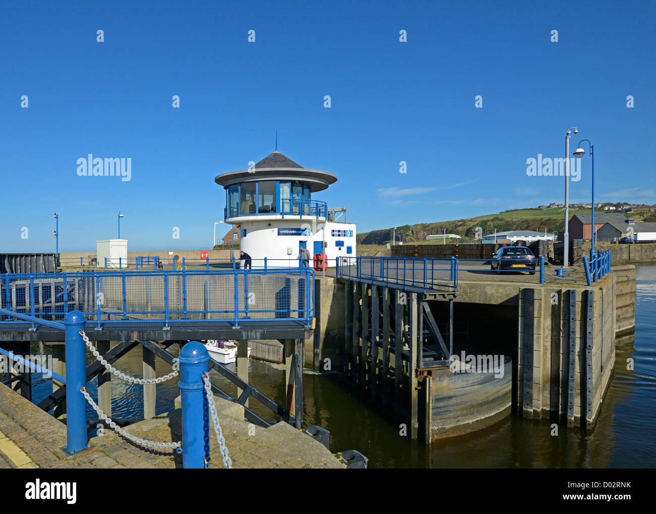 The Sea Lock, Whitehaven Marina. Whitehaven, Cumbria, England, United