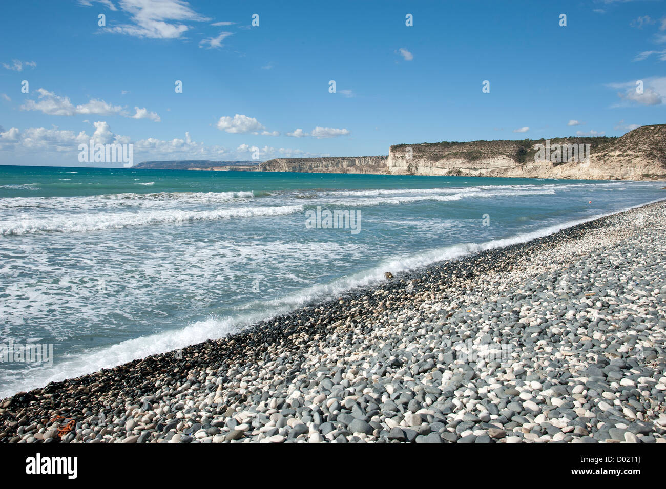 Curium Beach southern Cyprus Stock Photo