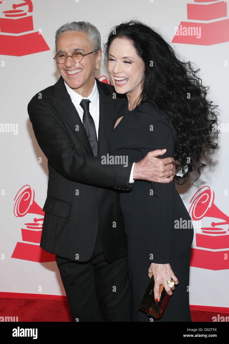 Caetano Veloso, Sonia Braga at arrivals for 2012 Latin Recording Academy Person of the Year Tribute Dinner, MGM Grand Garden Arena, Las Vegas, NV November 14, 2012. Photo By: James Atoa/Everett Collection Stock Photo