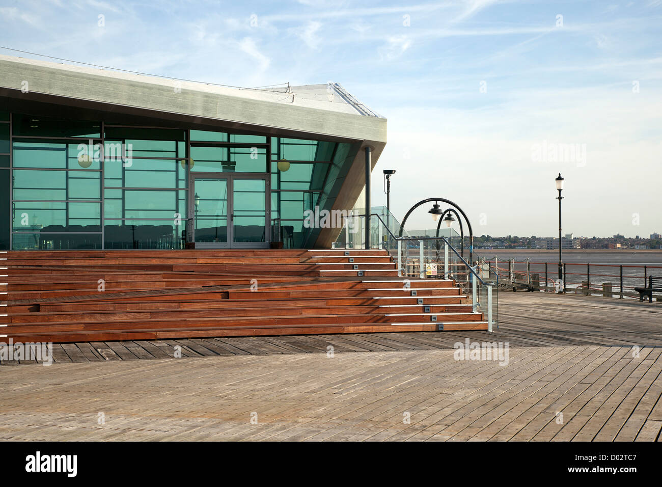 Southend Pier Cultural Centre, Southend, United Kingdom. Architect: White Architects, 2012. View of the main front elevation sho Stock Photo